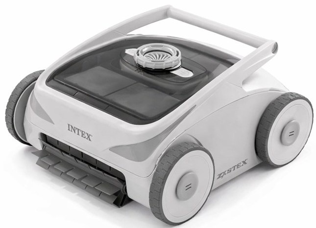 Robotický bazénový vysávač Intex ZX500R pohľad na čistiacu kefu a predné sanie