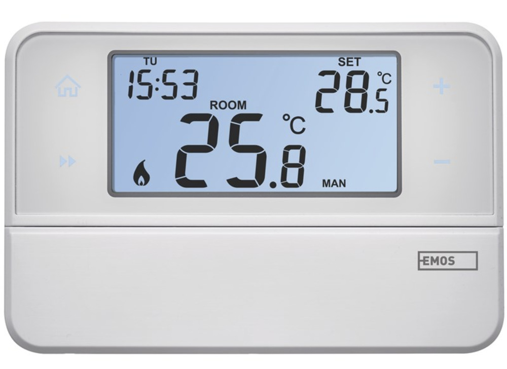 Termostat EMOS izbový, programovateľný, drôtový, OpenTherm, P5606OT
