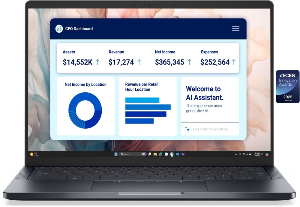 Notebook Dell Pro 14 Premium (PA14250) sivý