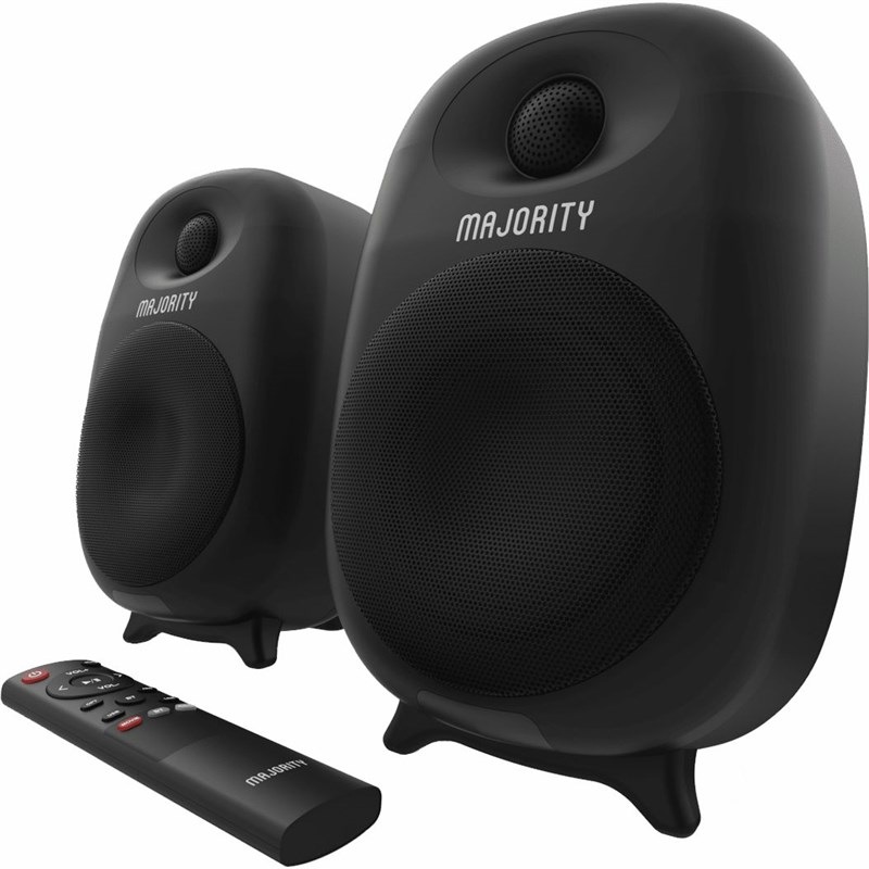 Reproduktory Majority D80 Bookshelf (2ks) čierny