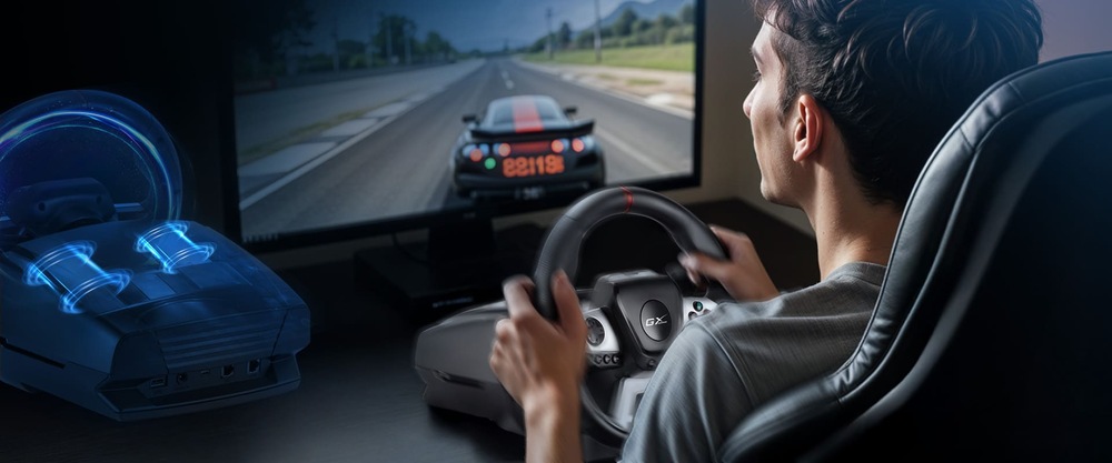 Volant Genius GX Gaming SpeedMaster X5 FF čierny