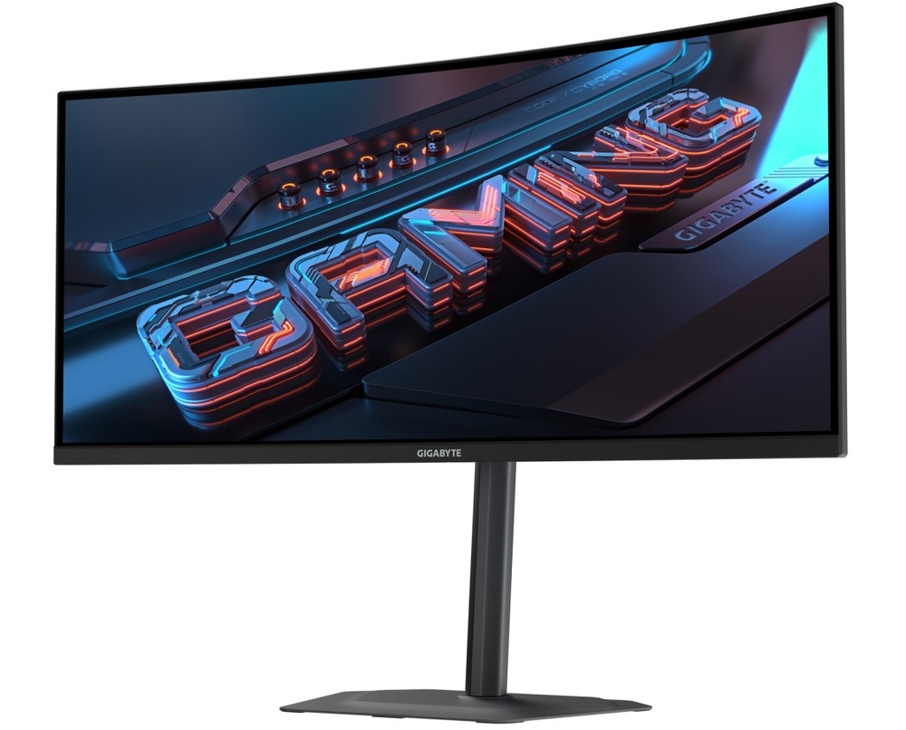 Herný monitor GIGABYTE G34WQC2 34", LED podsvietenie, IPS panel, 1ms, 4000: 1, 450cd/m2, 3440 × 1440, - čierny