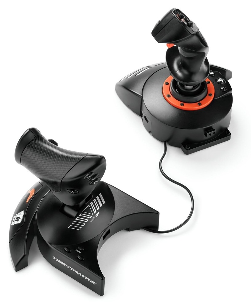 Joystick Thrustmaster T.FLIGHT HOTAS NEO-P ACE COMBAT 8 Edice, PS4, PS5 a PC čierny Thrustmaster T.FLIGHT HOTAS NEO-P ACE COMBAT 8 Edícia ponúka aj haptickú odozvu