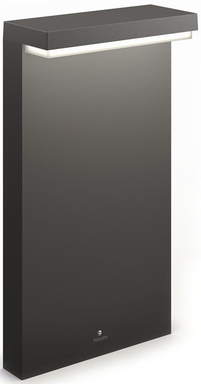 Vonkajšie svietidlo Philips Bustan, 2700 K, 40 cm - antracitové
