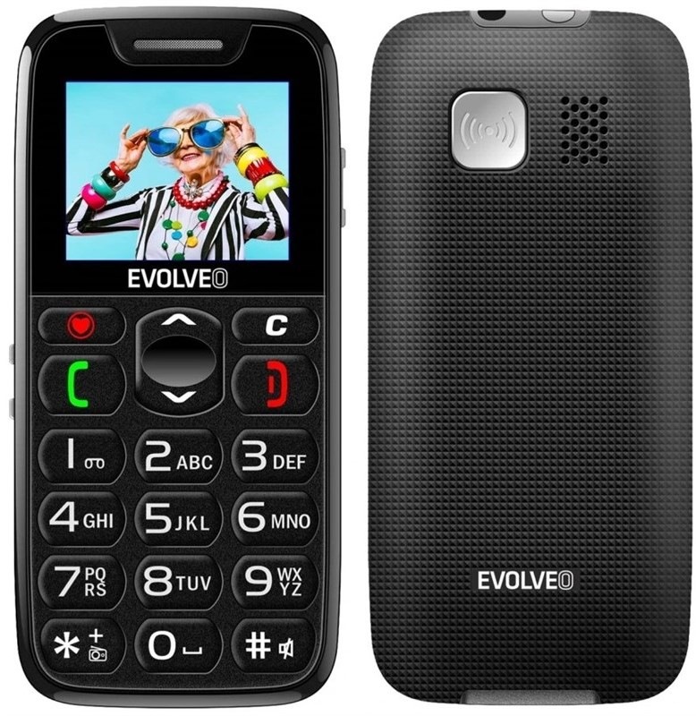 Mobilný telefón Evolveo EasyPhone - čierny