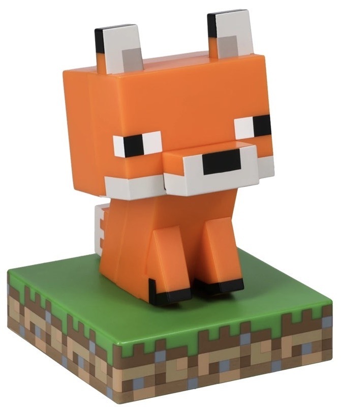 Dekoratívne LED Paladone Minecraft Líška zelená/oranžová