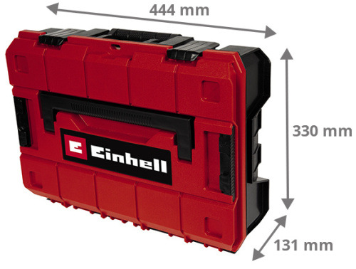 Kufor na náradie Einhell Expert E-Case S-F 4540019 Kufor Einhell E-Case S-F - detail odolnej konštrukcie a uzamykacieho systému.