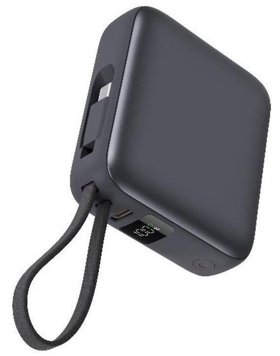 Powerbanka Celly s kapacitou 10 000 mAh, čierna farba