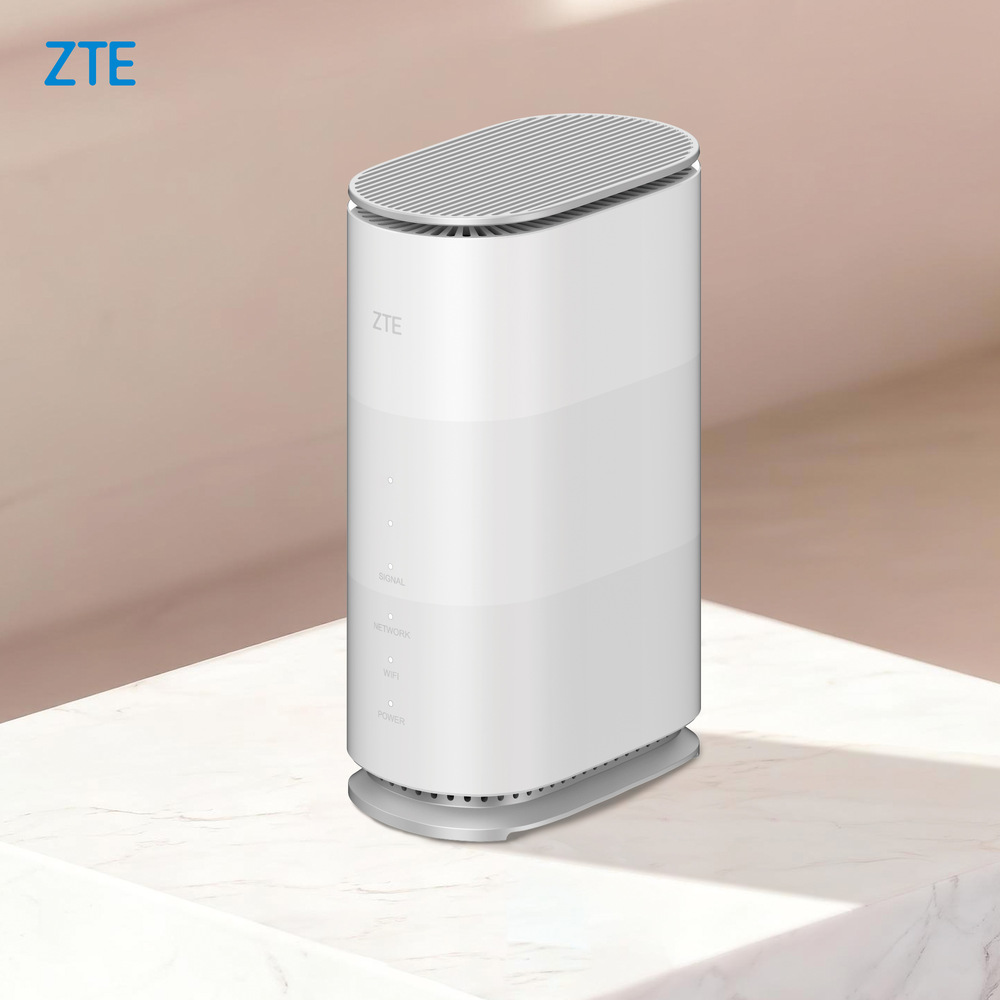 Router ZTE G5 Air 5G CPE biely Lifestylová fotka Routeru ZTE G5 Air 5G CPE v interiréu
