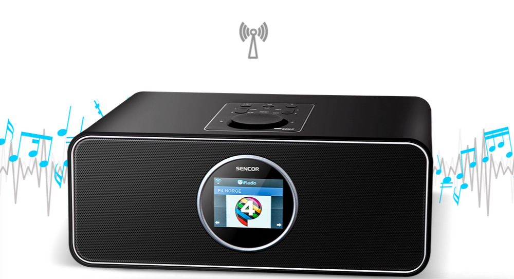 Internetový rádioprijímač s DAB+ Sencor SIR 6000WDB čierny Internetový rádioprijímač s DAB+ Sencor SIR 6000WDB čierny
