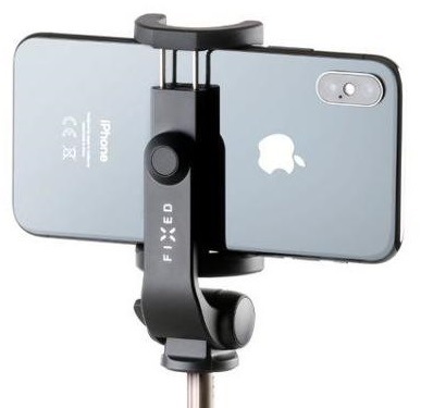 Selfie tyč FIXED Snap Lite s tripodom a bezdrôtovou spúšťou čierna