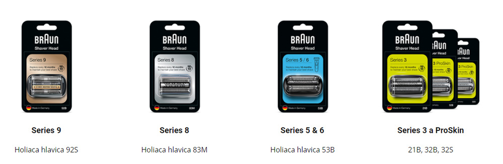 Náhradná britva Braun Combipack 73S