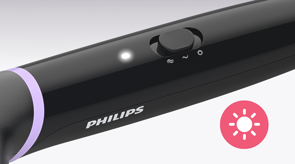 Žehliaca kefa Philips BHH880/00 čierny/fialový