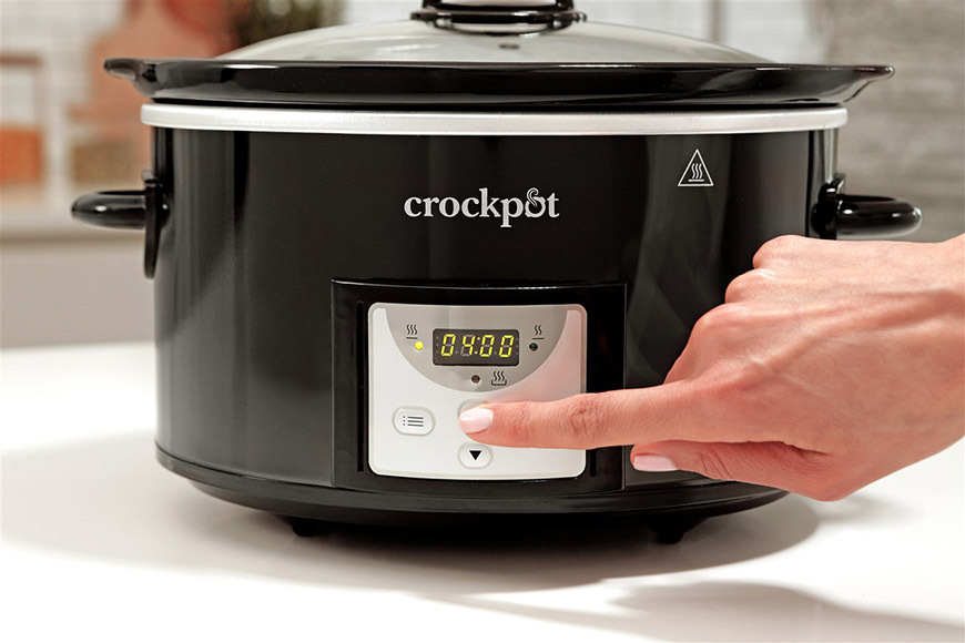 Pomalý hrniec CrockPot CSC113X čierny Ovládanie pomalého hrnca CrockPot CSC113X