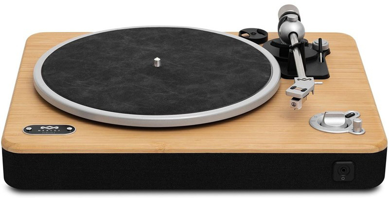 Gramofón MARLEY Stir It Up Wireless 2 s reproduktormi, čierna a hnedá farba