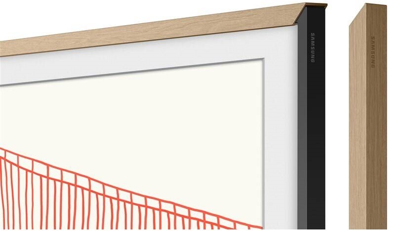 Výmenný rámček Samsung pre Frame TV s uhlopriečkou 85" (2021), Rovný design - teakový