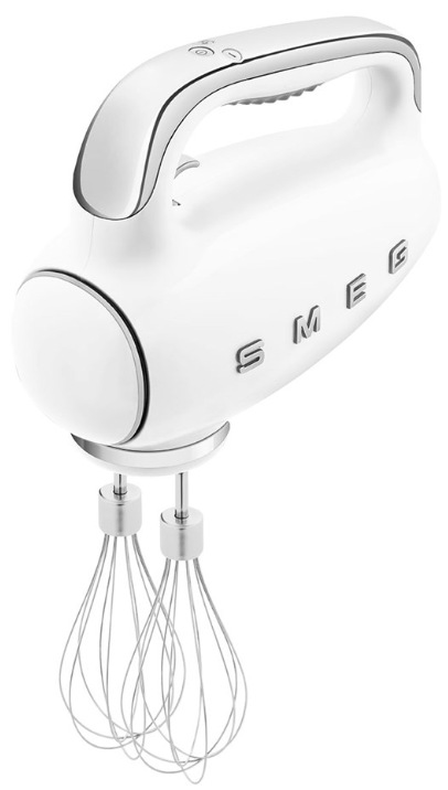 Ručný šľahač Smeg 50's Retro Style HMF01WHEU, biely