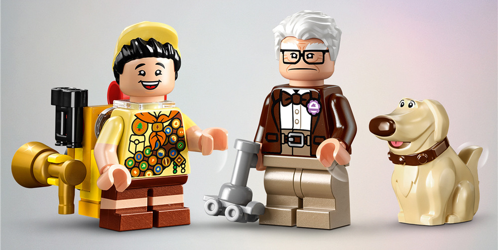 Stavebnica LEGO® │ Disney a Pixar 43217 Domček z filmu Hore S 598 dielikmi si školáci precvičia sústredenie; LEGO Builder ich prevedie stavbou krok za krokom.