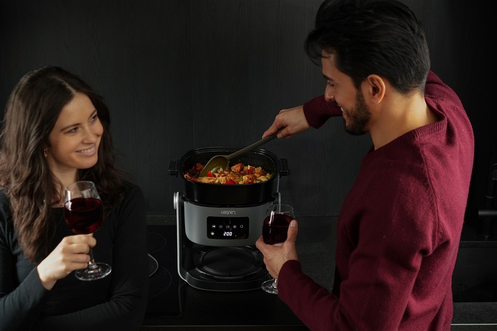 Fritéza teplovzdušná Lauben Glass&Grill Air Fryer 3in1 5500BG sivá Fritéza teplovzdušná Lauben Glass&Grill Air Fryer 3in1 5500BG sivá