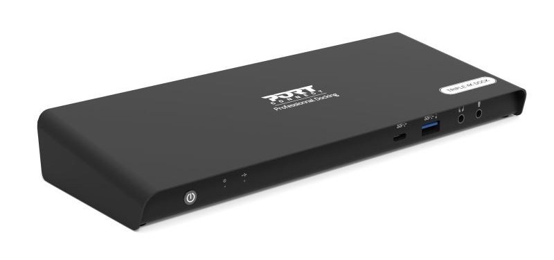 Dokovacia stanica PORT CONNECT 3x 4K USB-C + USB A čierna