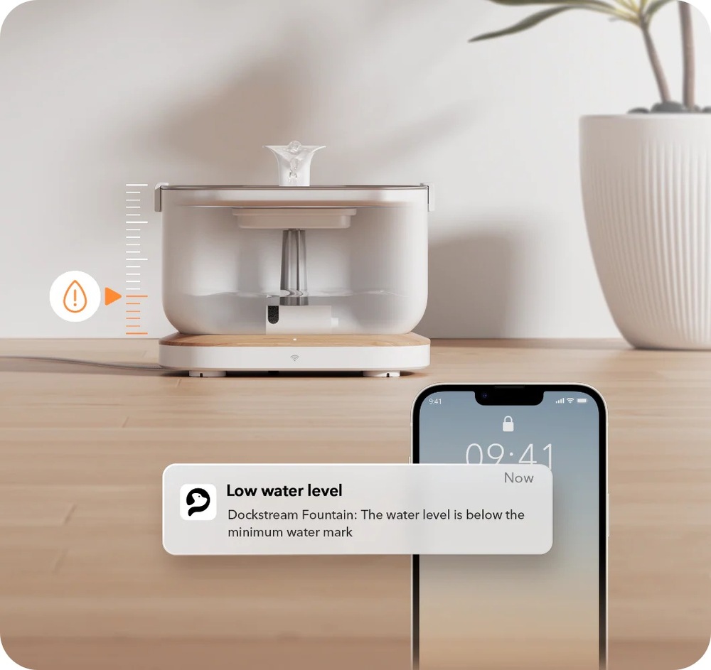 Inteligentná fontána Petlibro Dockstream biela