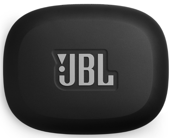 Slúchadlá JBL Endurance Peak 4 čierna/sivá Čierno-šedé nabíjacie púzdro slúchadiel JBL Endurance Peak 4 s logom JBL