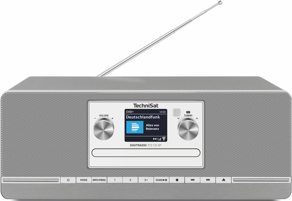 Rádioprijímač s DAB+ Technisat DIGITRADIO 372 CD BT strieborný/sivý Rádioprijímač DIGITRADIO 372 CD BT s anténou