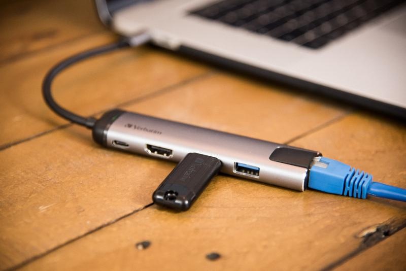 USB Hub Verbatim USB-C/2xUSB 3.0, HDMI, RJ45 sivý USB Hub Verbatim USB-C/2xUSB 3.0, HDMI, RJ45 sivý