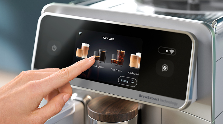 Dotykový displej automatického kávovaru Philips EP8757/20 8000 Series