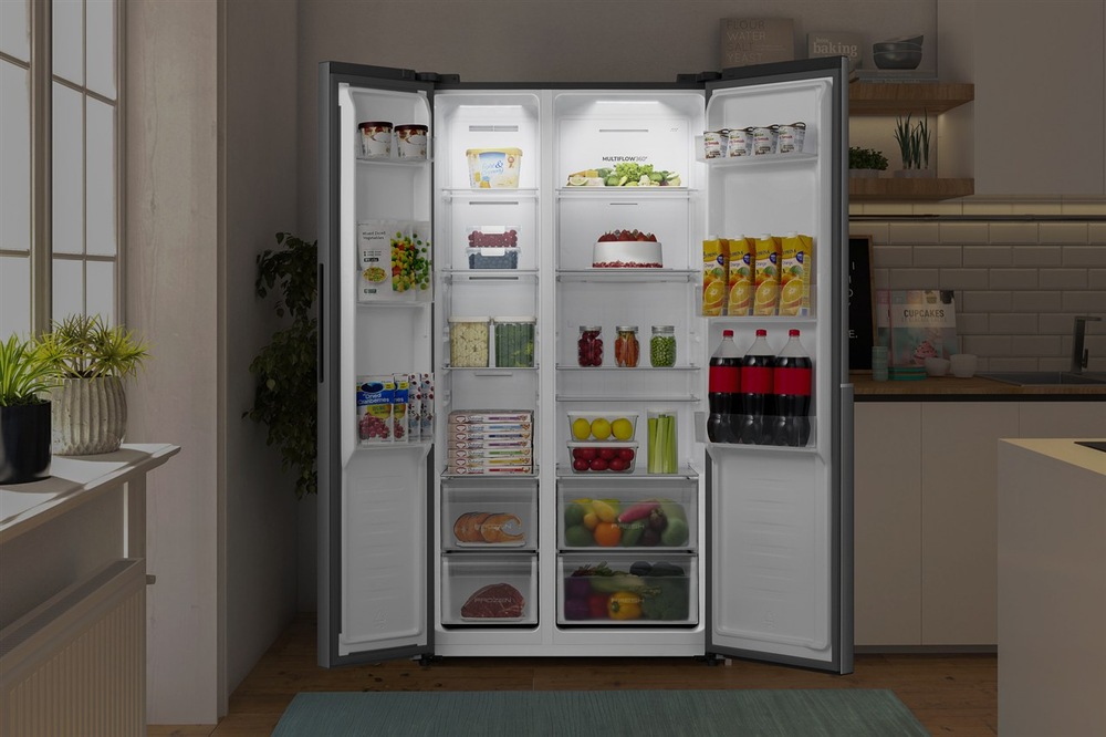 Americká chladnička Gorenje G400 NRS917D41X nerez Americká chladnička Gorenje NRS917D41X v kuchyni