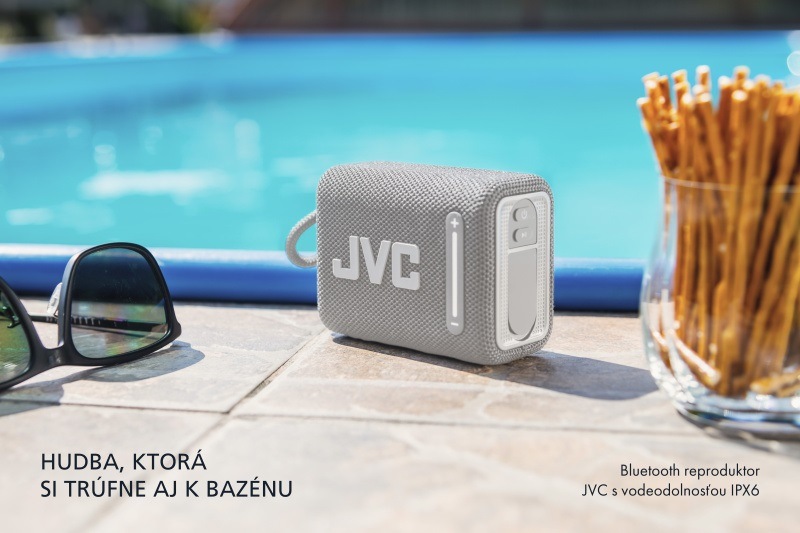 Prenosný reproduktor JVC XS-E114G sivý „Prenosný