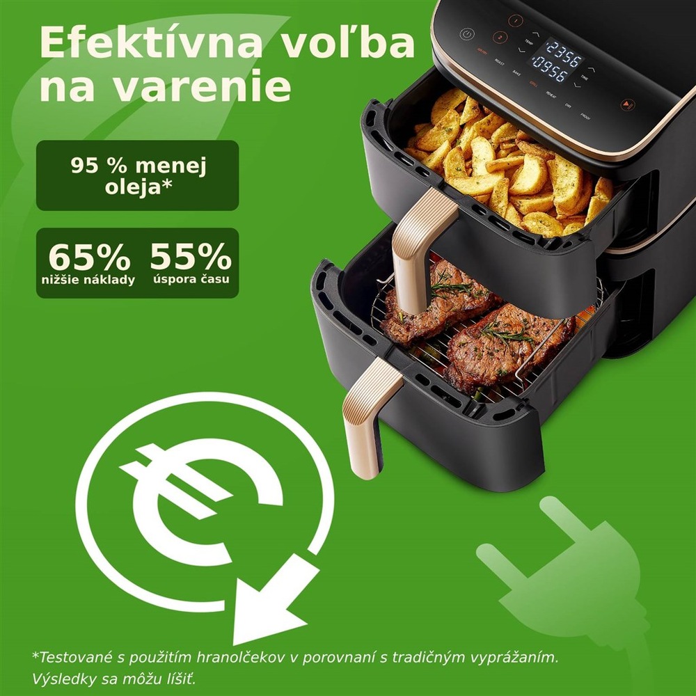 Fritéza teplovzdušná Cosori DC123S TurboTower Pro, 10,8 l