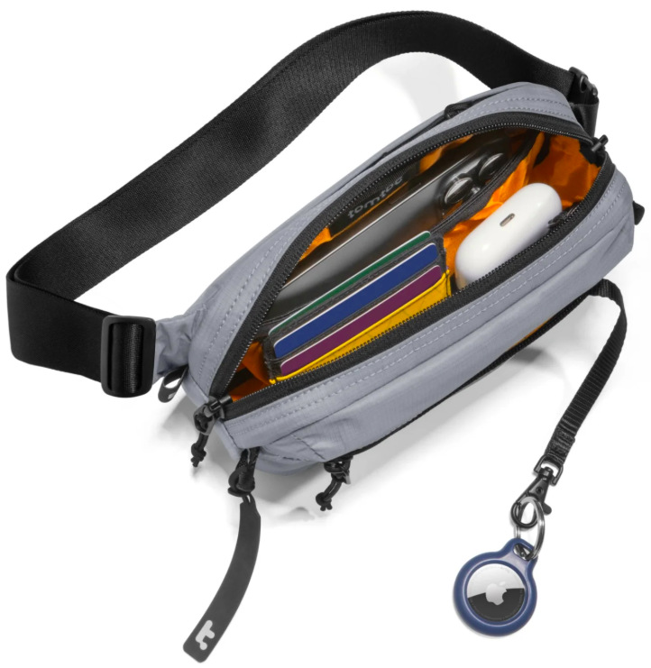 Taška cez rameno tomtoc Aviator - T33 Chest Bag S - šedá