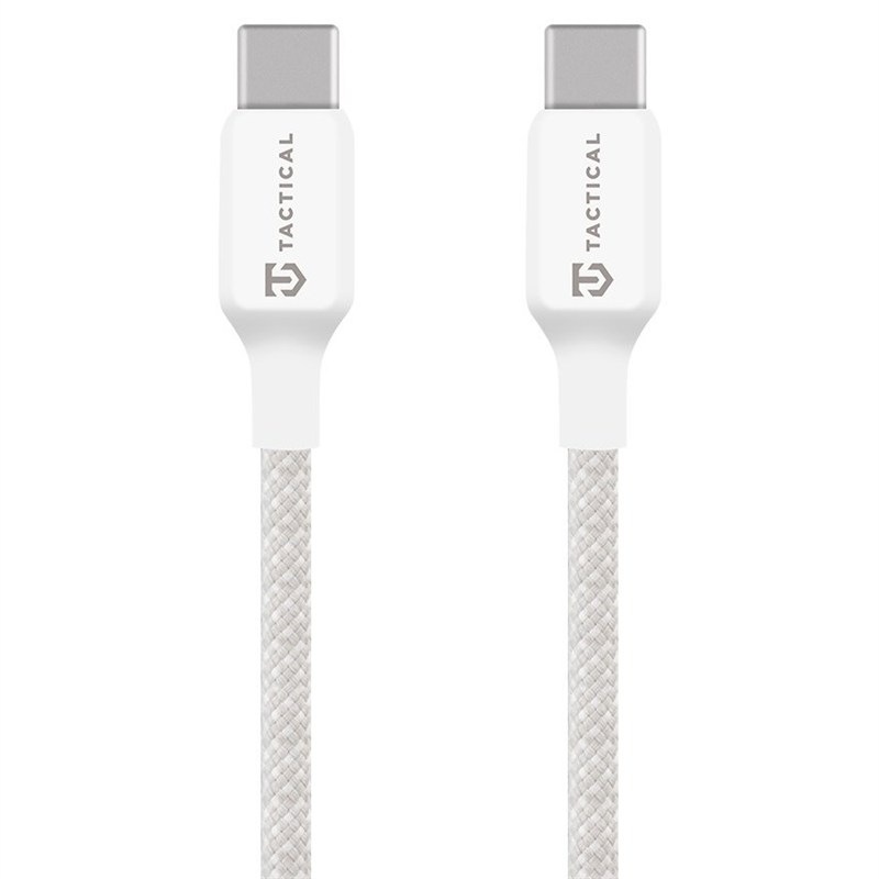 Kábel Tactical Stitch Thread USB-C/USB-C 0,3m - biely