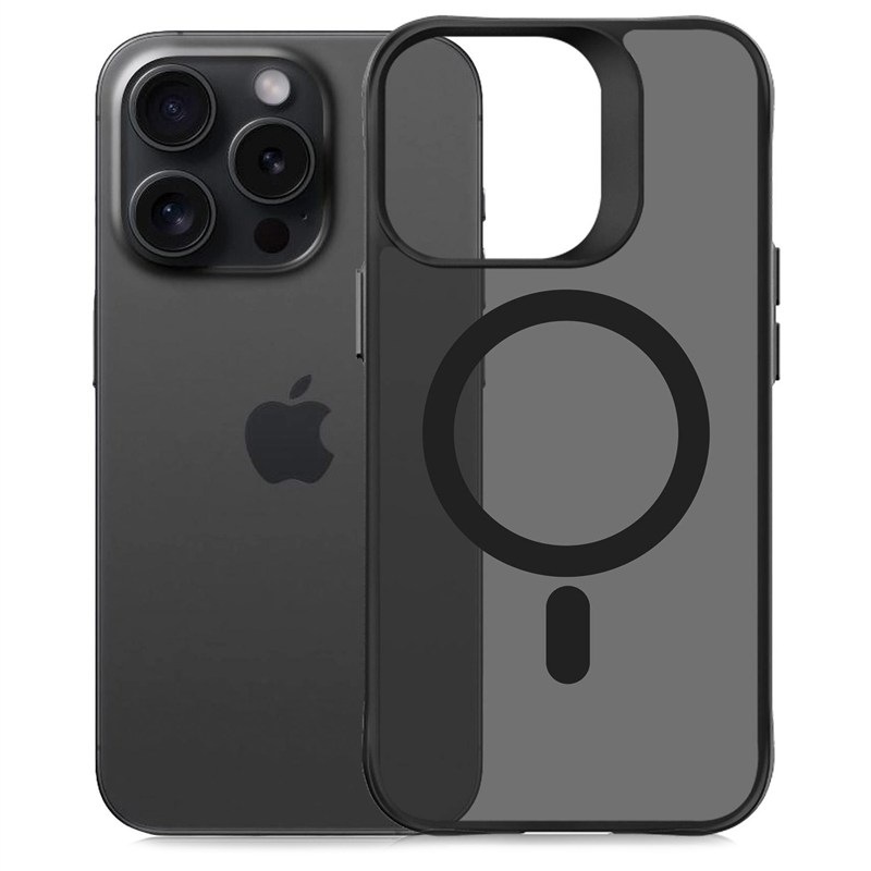Kryt na mobil 3mk HARDY Hazy MagCase na Apple iPhone 15 Pro - čierny