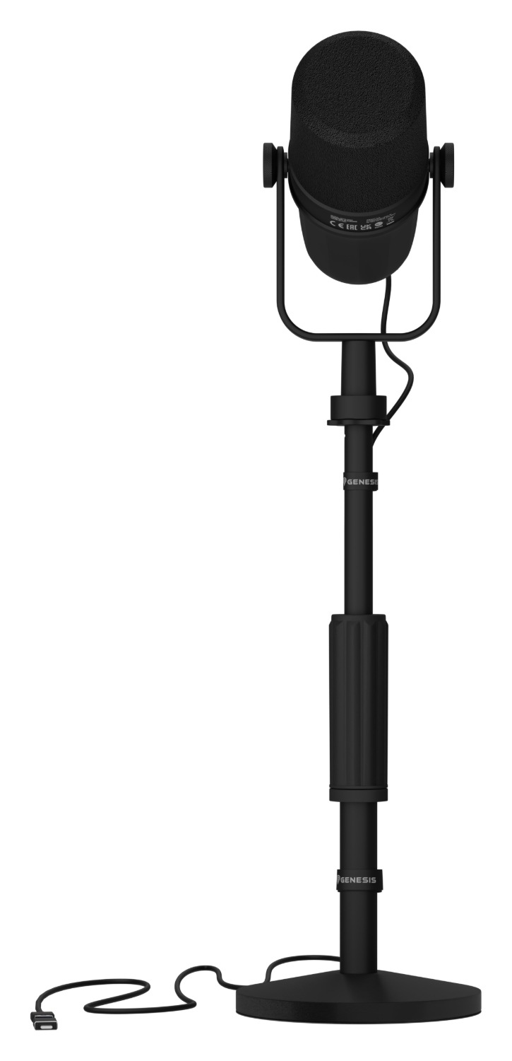Mikrofón Genesis Radium 750D, USB/XLR čierny Genesis Radium 750D so stojanom Thulium