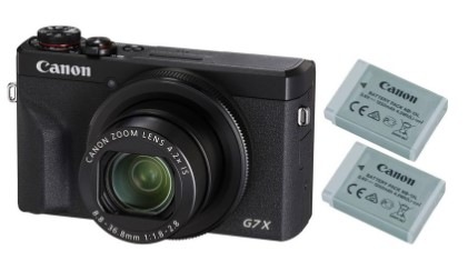 Digitálny fotoaparát Canon PowerShot G7X Mark III Battery Kit čierny