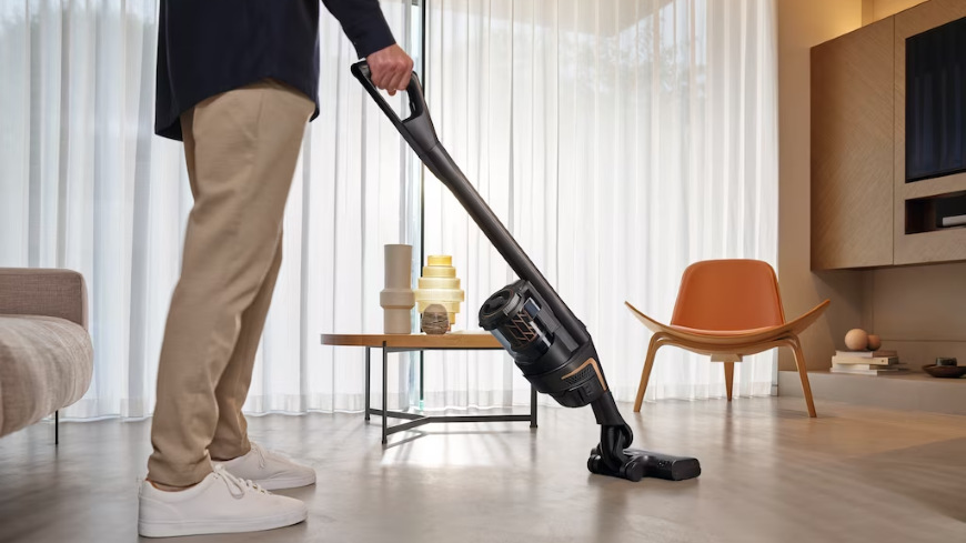 Tyčový vysávač Miele Triflex HX2 Blue Pulse Lotosově bílá
