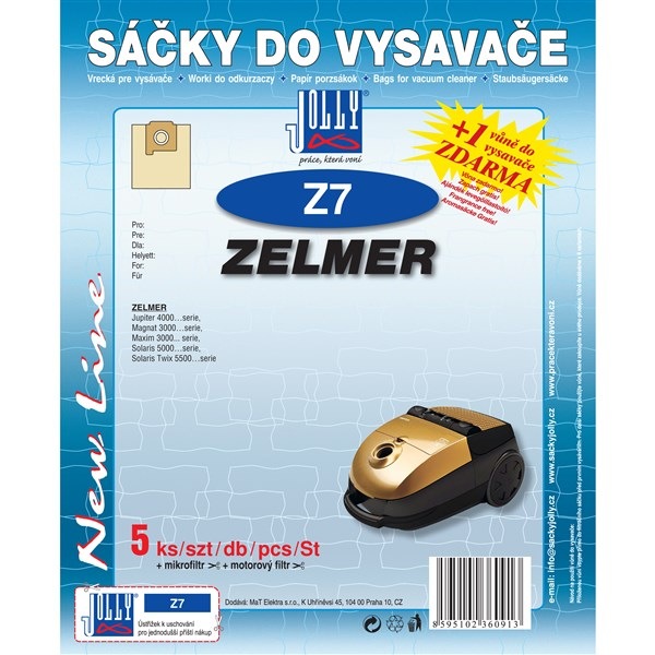 Vrecká do vysávača Zelmer atď., jednoduchá inštalácia