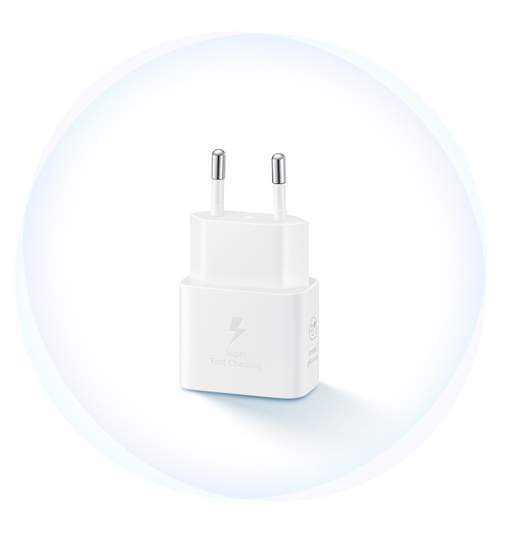 Nabíjačka do siete Samsung EP-T2510, USB-C, 25W, bez kábla biela Nabíjačka do siete Samsung EP-T2510, USB-C, 25W, bez kábla biela