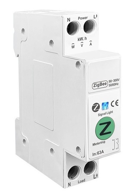 Modul IMMAX NEO SMART elektronický istič jednofázový 1-63A, meranie spotreby, Zigbee 3.0, Tuya