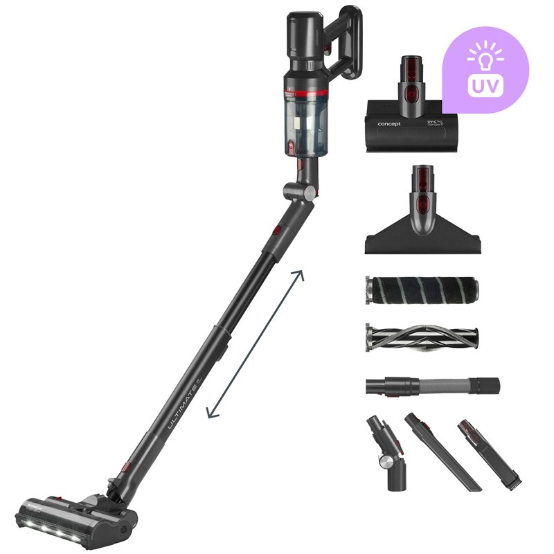 Tyčový vysávač Concept VP6150 3v1 Ultimate UV Power čierny