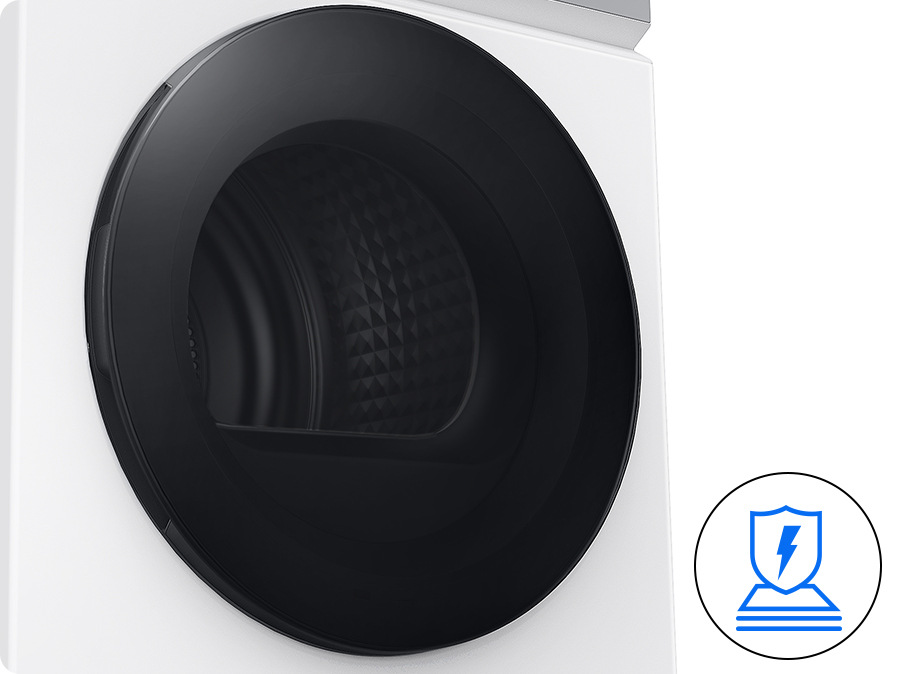 Sušička bielizne Samsung DV90DB8845GBU4 čierna Sušička bielizne Samsung DV90DB8845GBU4 - detail dverí