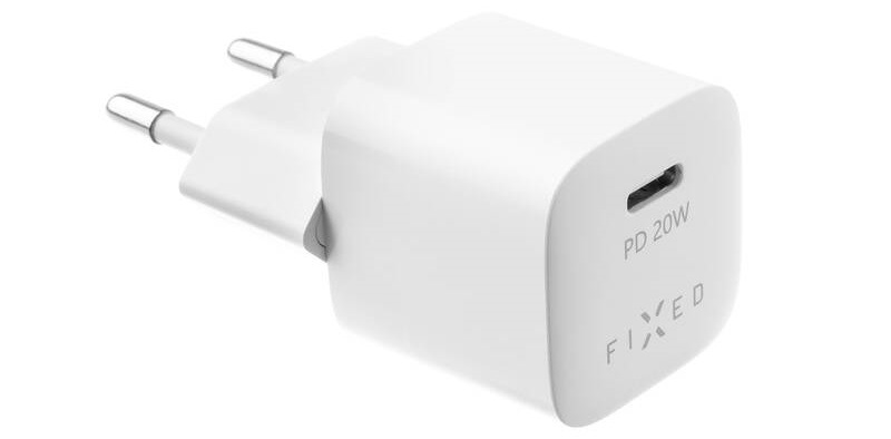 Nabíjačka do siete FIXED Mini USB-C PD 20W, MFI + USB-C kábel 1m biela Nabíjačka do siete FIXED Mini USB-C PD 20W, MFI + USB-C kábel 1m biela
