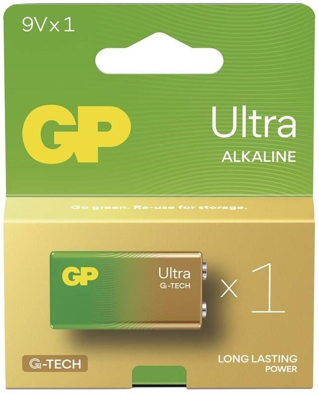 Batéria alkalická GP Ultra 9V (6LF22), 1 ks