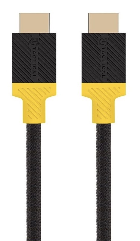 Kábel Tactical Webb Space HDMI 2.1, 8K, 2,1m čierny/žltý