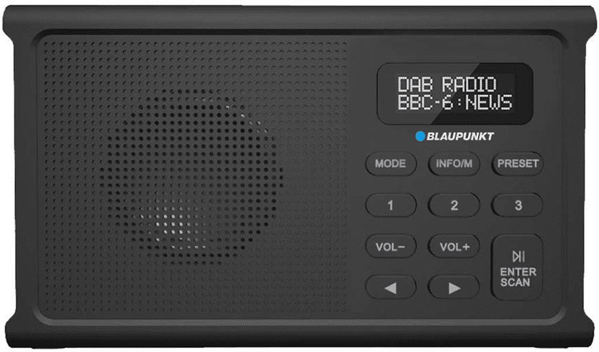 Rádioprijímač s DAB+ Blaupunkt DR3 čierny Rádioprijímač DAB+ Blaupunkt DR3BK