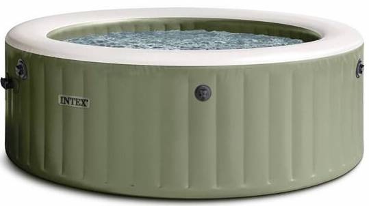 Vírivka Intex PureSpa Bubble Massage 28428NP v zelenom prevedení s nafukovacou konštrukciou a kruhovým tvarom