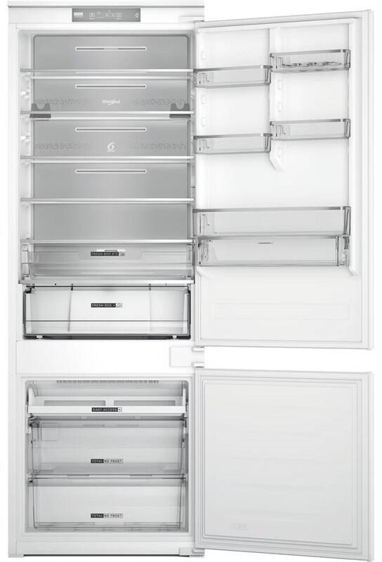 Chladnička s mrazničkou Whirlpool WH SP70 T122 biela Chladnička kombinovaná Whirlpool WH SP70 T122, NoFrost vestavná, Multiflow panel