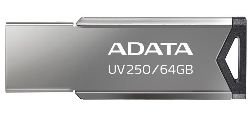 USB flashdisk ADATA UV250 64GB strieborný